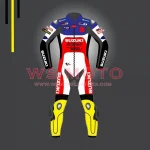 Andrea Lannone Suzuki Racing Suit ECSTAR Motorbike Rider's Leather Racing Suit Model MotoGP Suit 2021